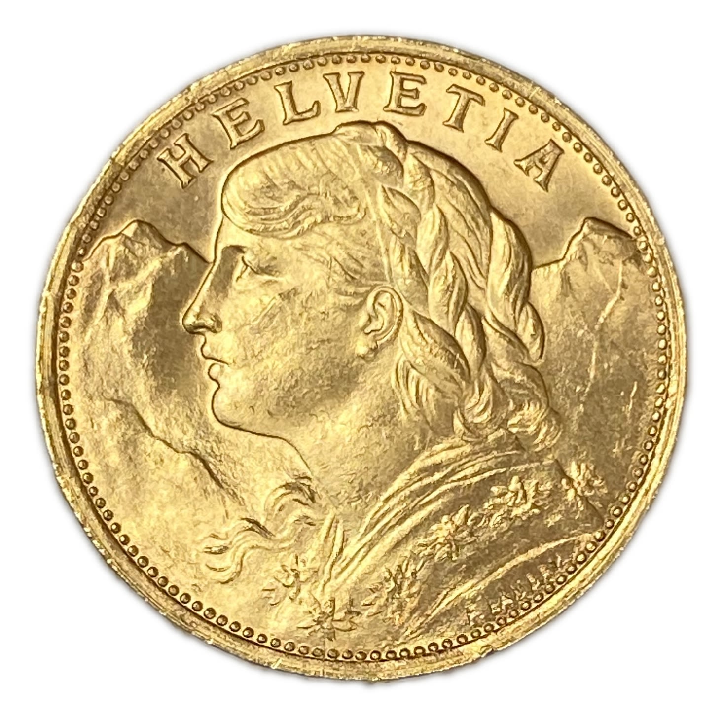 Switzerland - 20 francs 1922 - Swiss Confederation - Gold 900, 6.44 g, 21 mm - UNC
Only 10% fees ... - 1 1