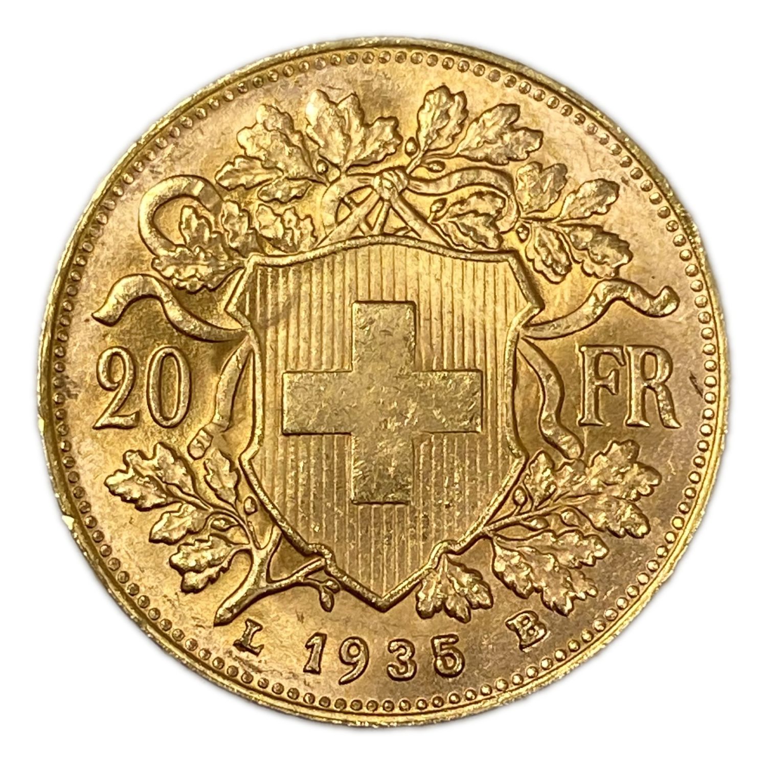 Switzerland - 20 francs 1935 - Swiss Confederation - Gold 900, 6.44 g, 21 mm - UNC
Only 10% fees ... - 1 0