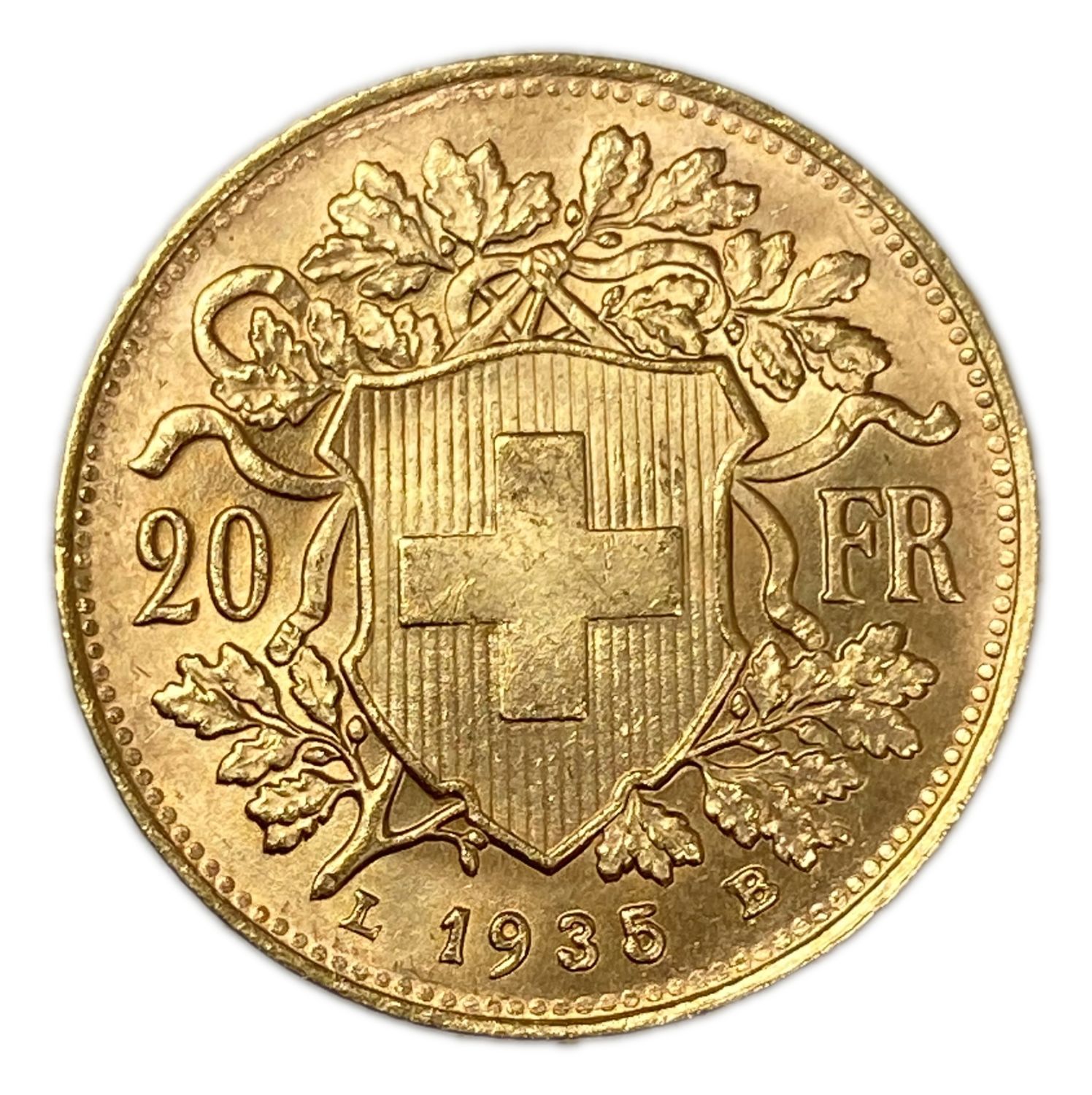 Switzerland - 20 francs 1935 - Swiss Confederation - Gold 900, 6.44 g, 21 mm - UNC
Only 10% fees ... - 1 0