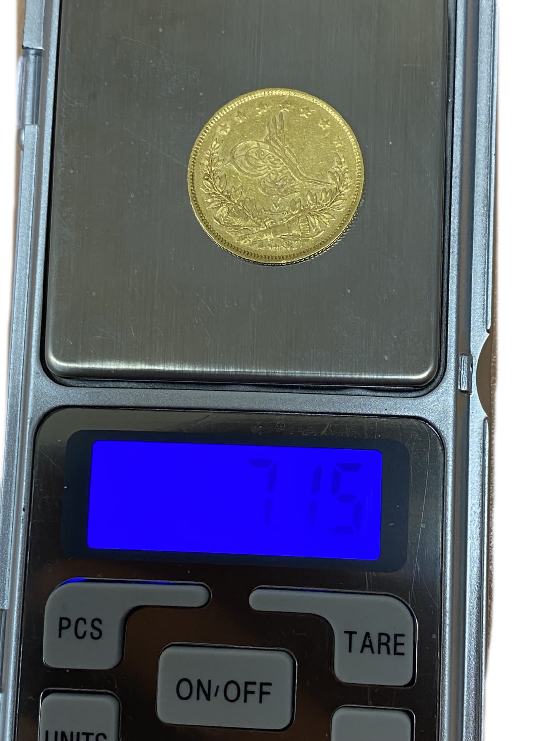 Ottoman Empire - 100 Kurush 1861-1874 (AH 1277), year 7 (1867) - Abdülaziz Constantinople - Gold 916, 7.15g VF ... - 1 2