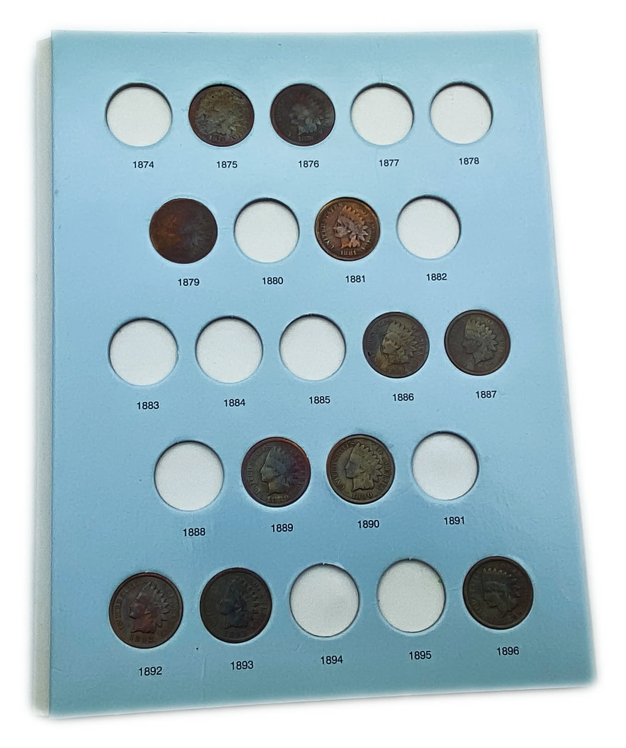 USA - 23 coins of 1 cent from different years - G-VF
are in a hard folder
... - 1 2
