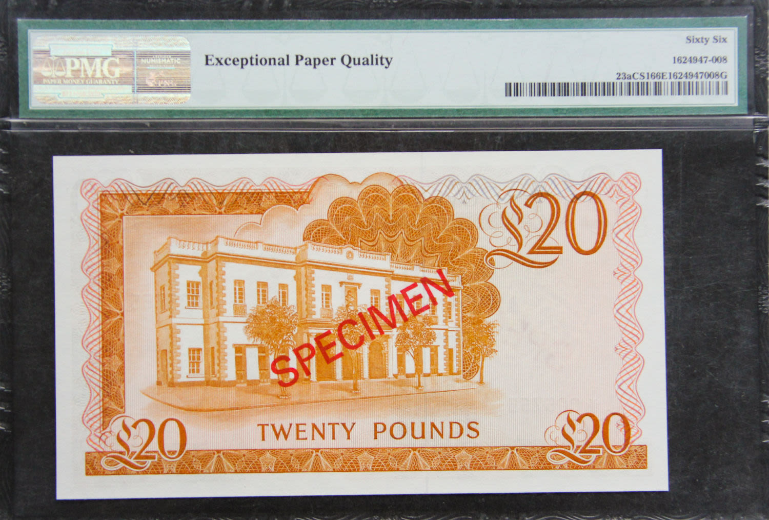 Gibraltar - 20 pounds 1975 SPECIMEN. - 1 1