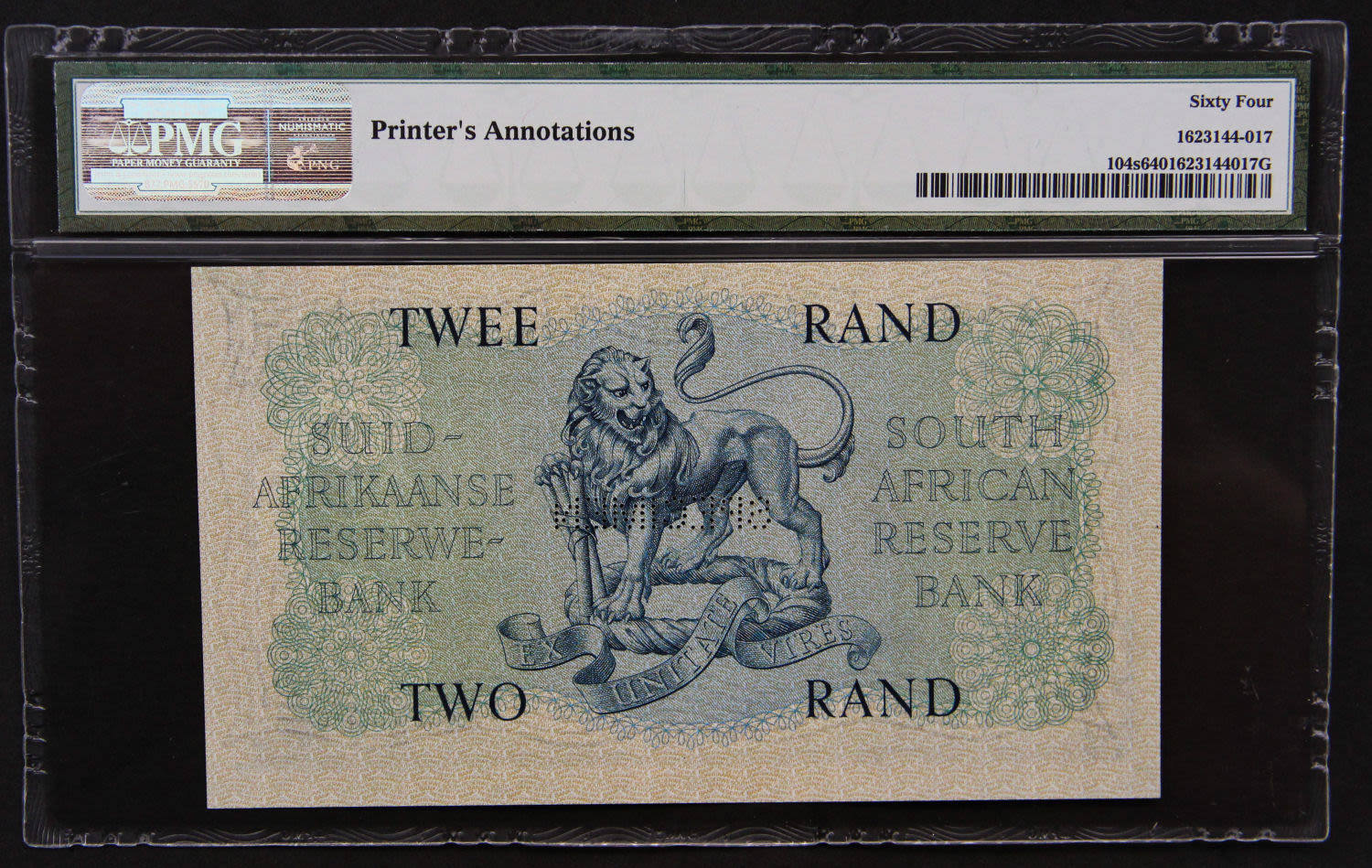 South Africa - 2 pounds 1961 SPECIMEN. - 1 1