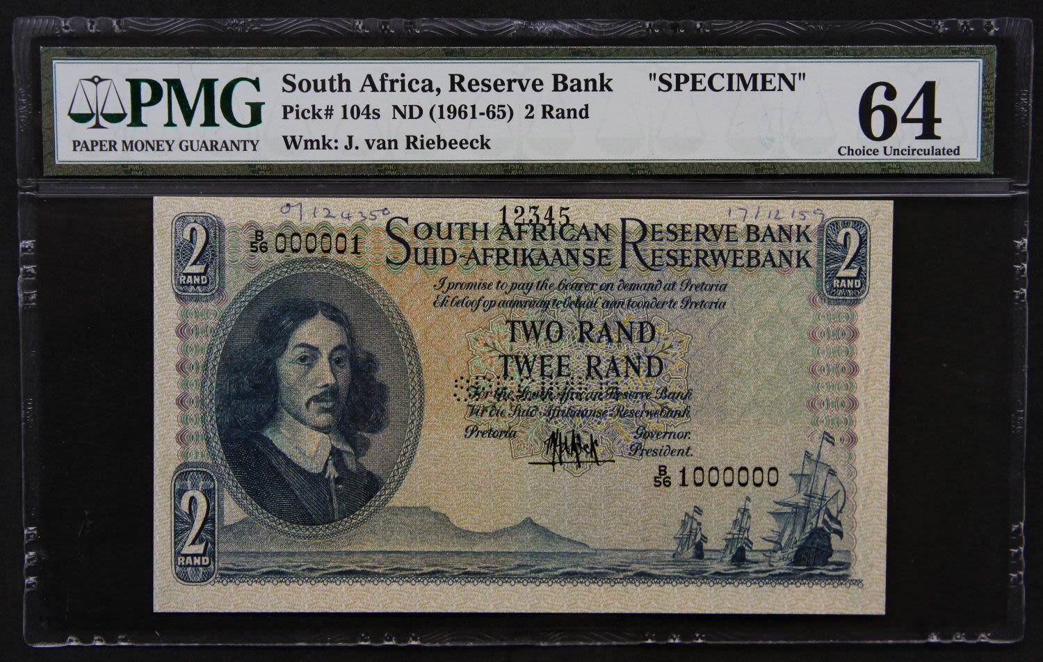 South Africa - 2 pounds 1961 SPECIMEN. - 1 0