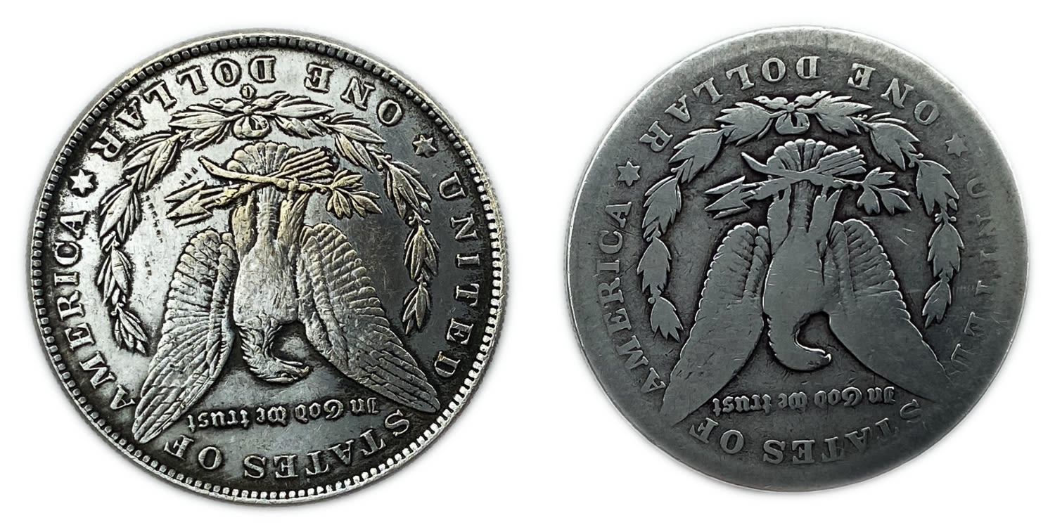USA - Lot of 2 coins of 1 Morgan Dollar 1893, 1901 - UNC - Silver
The Morgan dollar was a United ... - 1 1