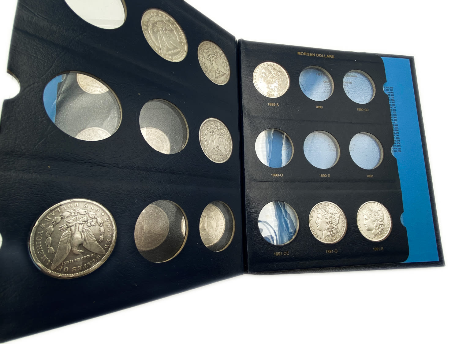 USA - Lot of 27 coins of 1 Morgan Dollar - Different years, in specail album - Silver
The Morgan ... - 1 5