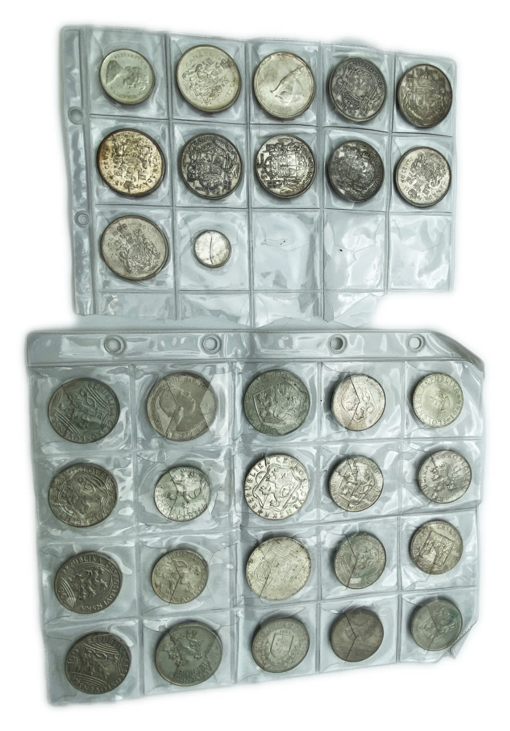 World- a very large collection of about 71 coins, most of them made of silver, definitely an opportunity, it is ... - 1 5