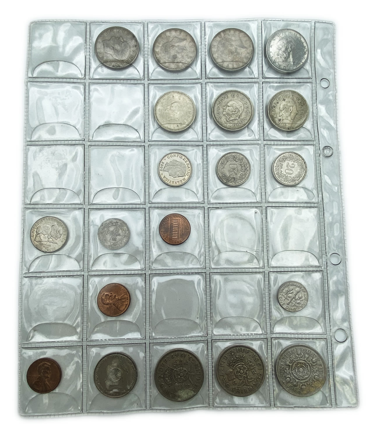 World - a large collection of world coins, are in the album and special pages for storing coins - there are quite a ... - 1 9