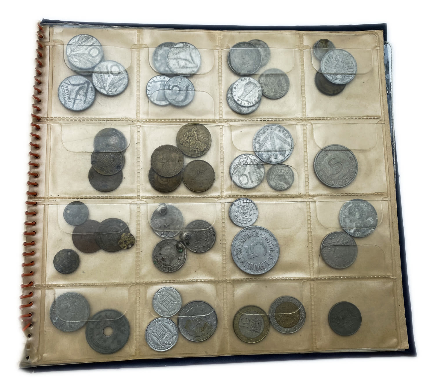 World - a large collection of world coins, are in the album and special pages for storing coins - there are quite a ... - 1 2