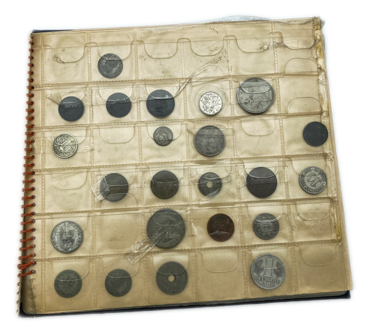 World - a large collection of world coins, are in the album and special pages for storing coins - there are quite a ... - 1 17