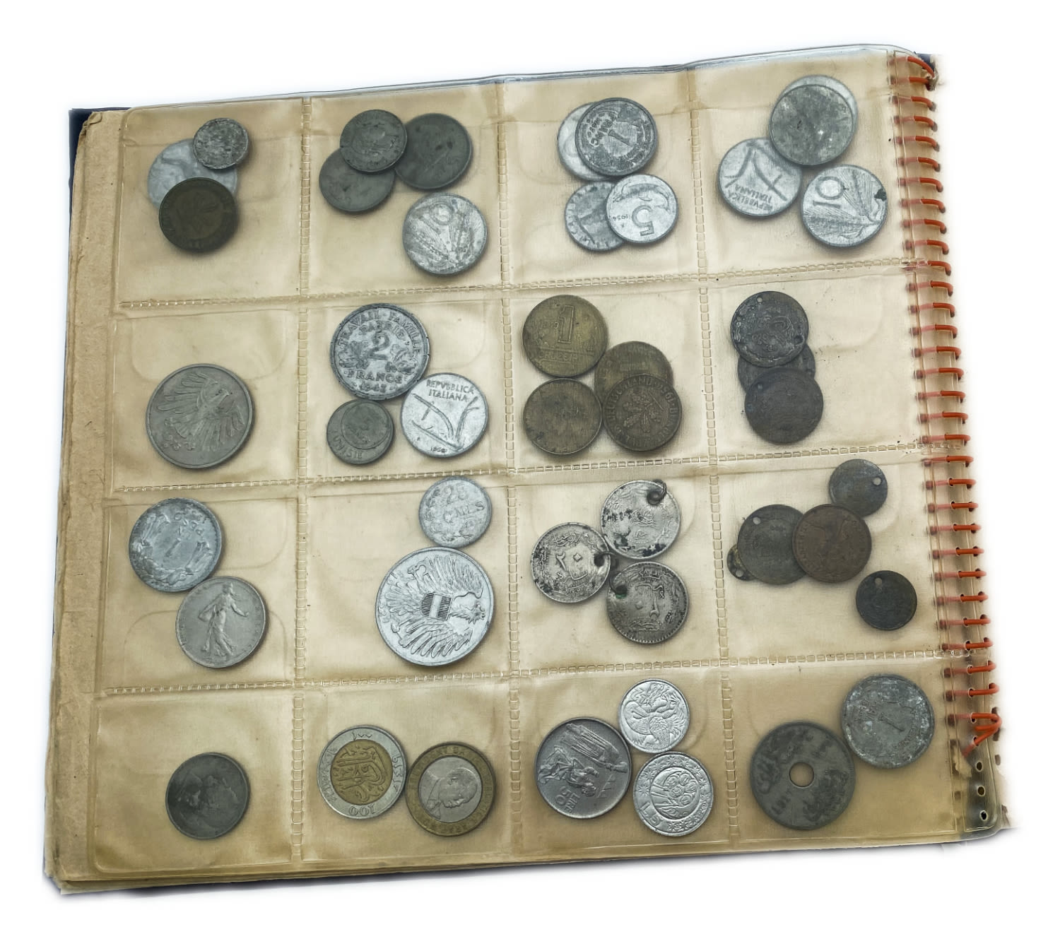 World - a large collection of world coins, are in the album and special pages for storing coins - there are quite a ... - 1 3