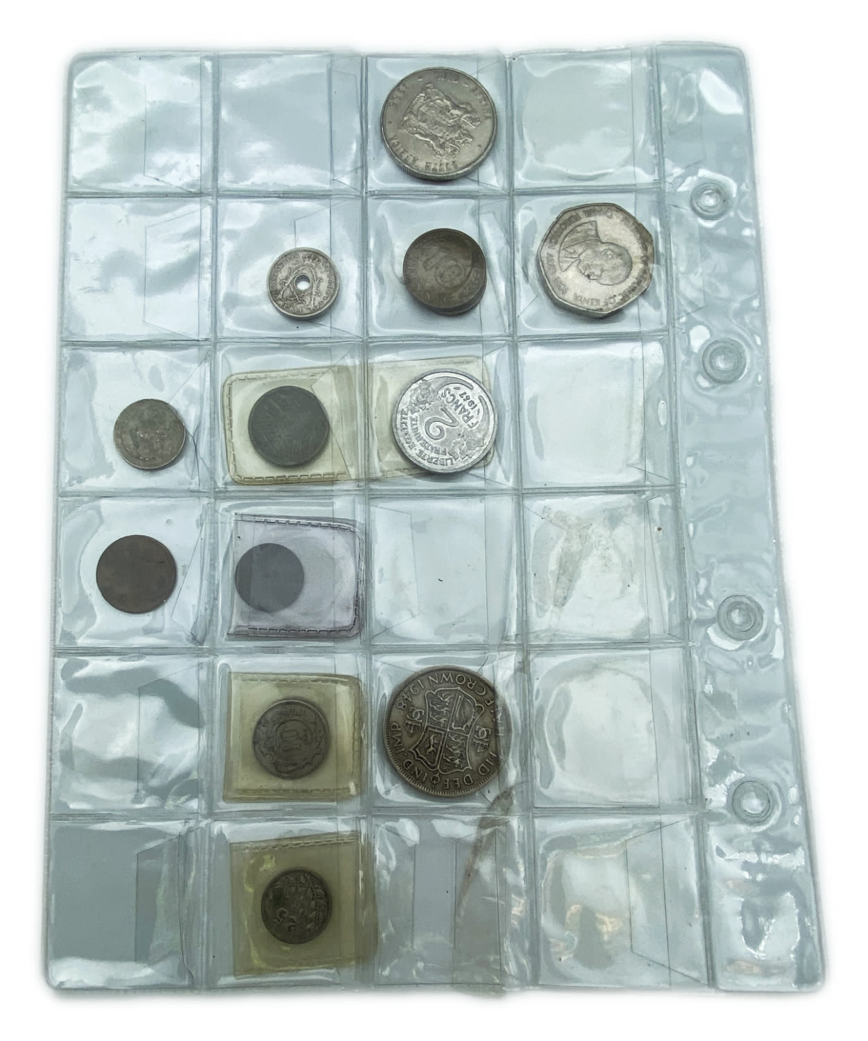 World - a large collection of world coins, are in the album and special pages for storing coins - there are quite a ... - 1 12
