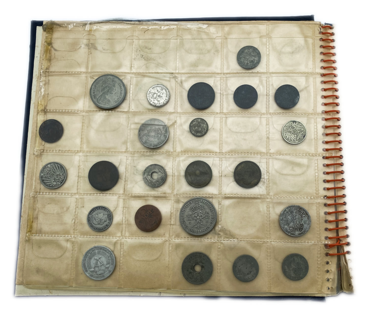 World - a large collection of world coins, are in the album and special pages for storing coins - there are quite a ... - 1 18