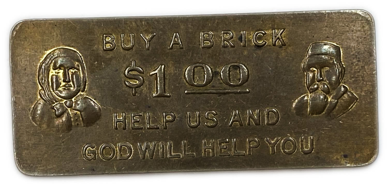 Judaica / Zionism - Donation token - Jewish aged home - USA - 20' - Rare.
donation tokens of $1 for ... - 1 0