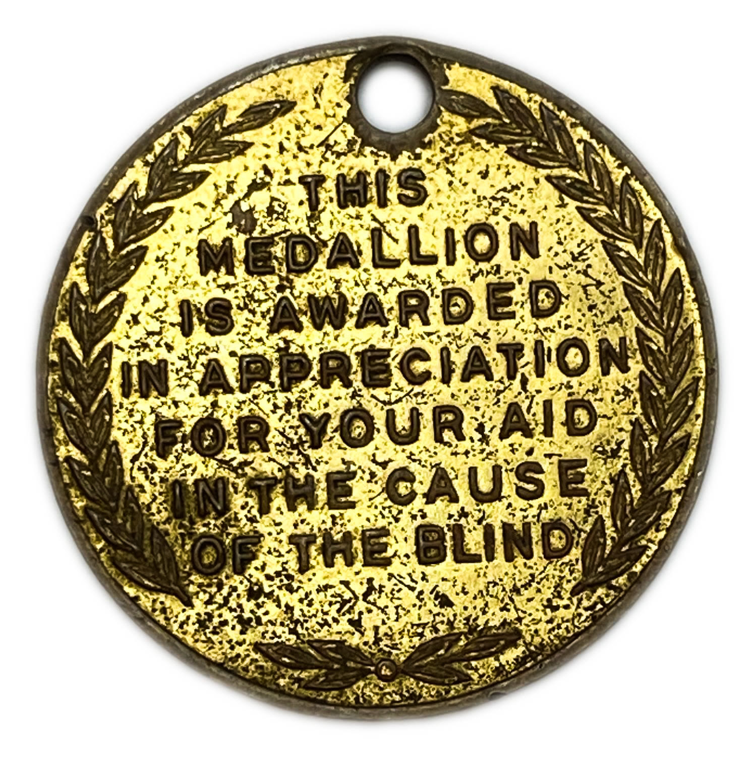 Judaica / Zionism - Appreciation token New York Gilt donation medallion of the National Association for the ... - 1 1