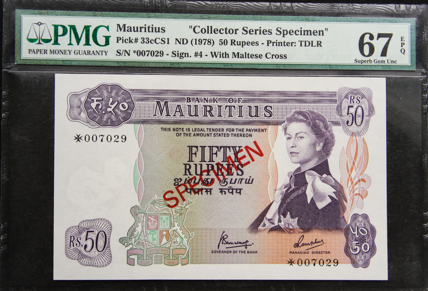 Mauritius - 50 rupies 1978. - 1 0