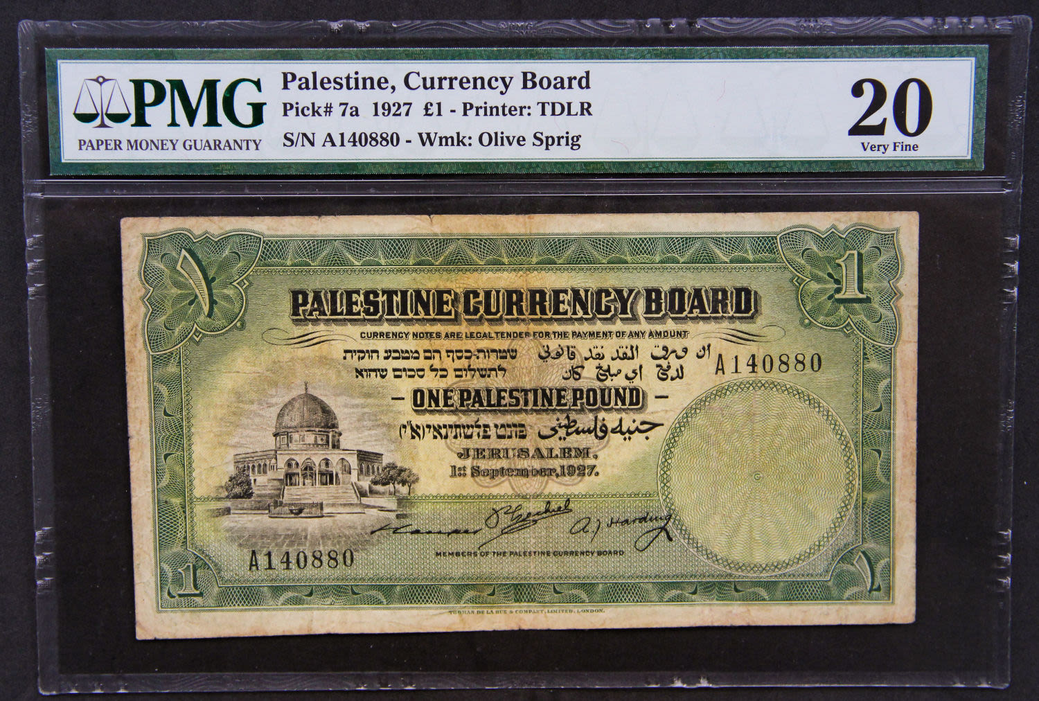 Palestine - 1 pound 1927. - 1 0