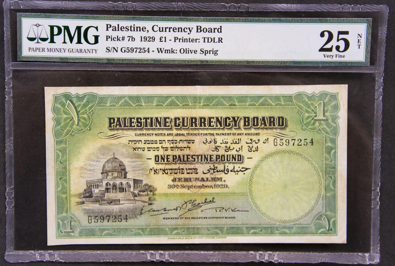 Palestine - 1 pound 1929. - 1 0
