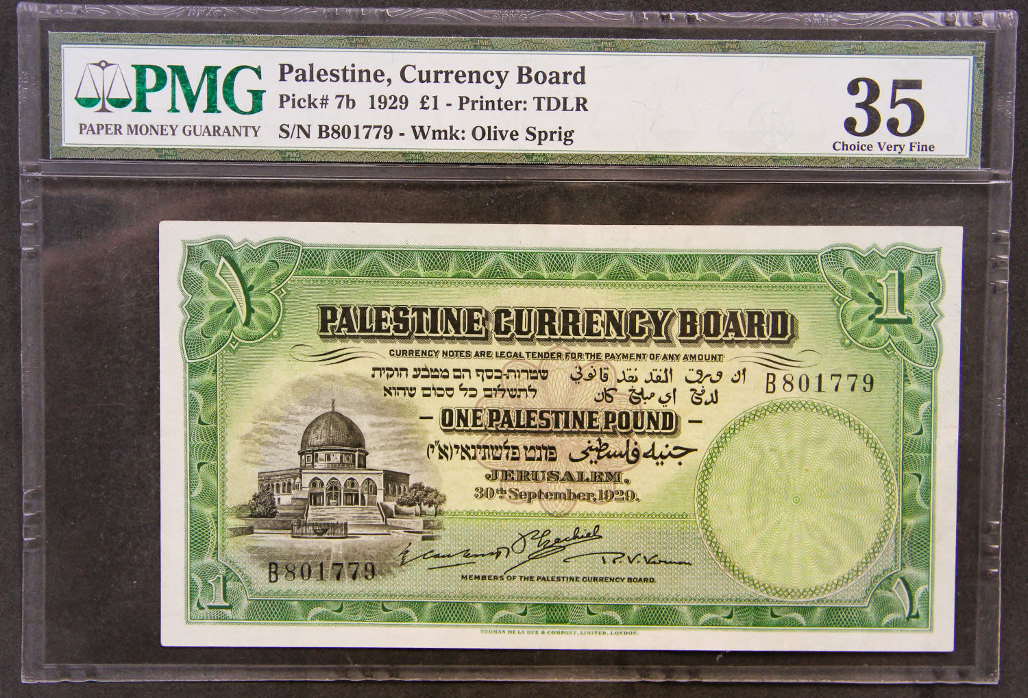 Palestine - 1 pound 1929. - 1 0