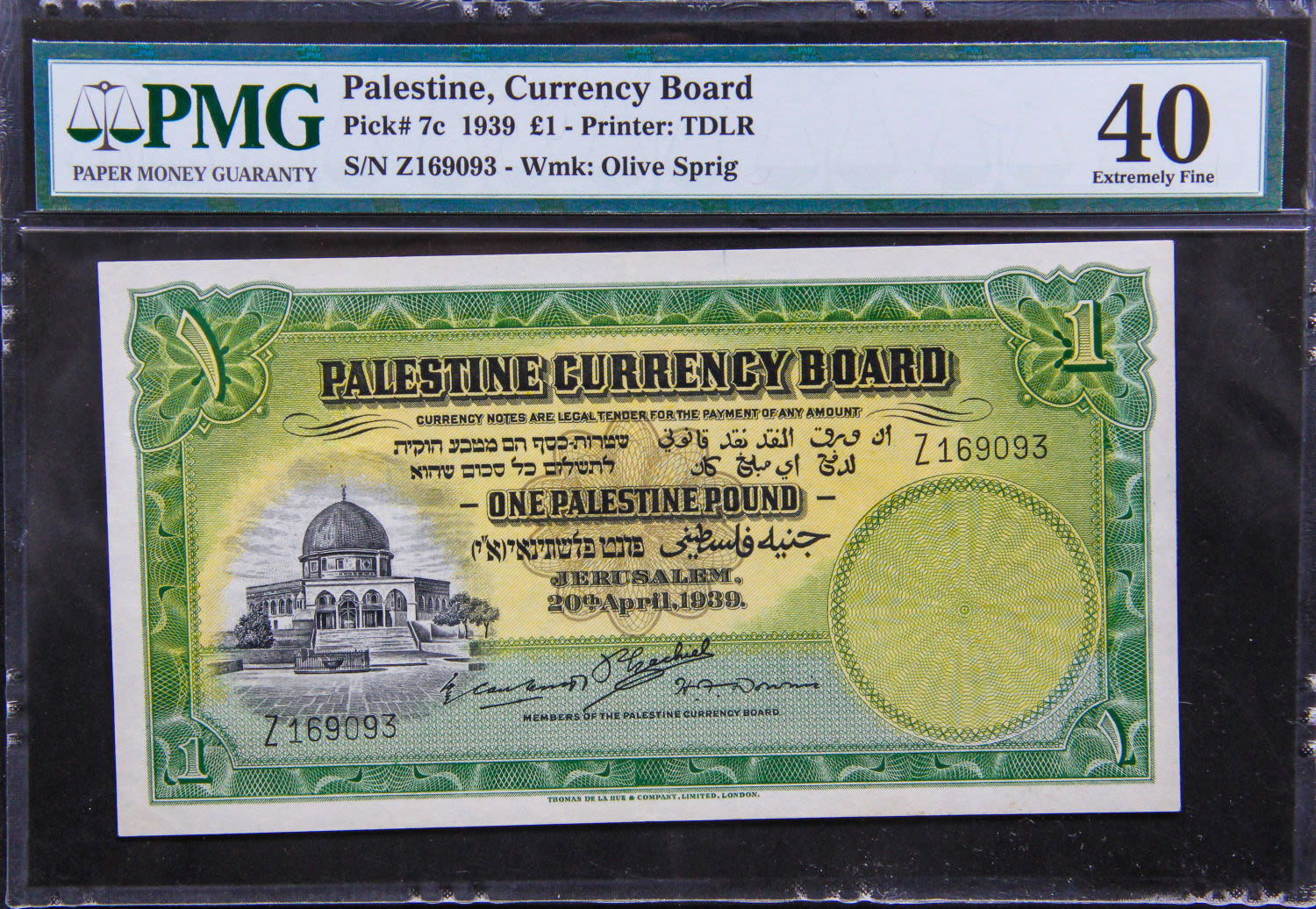 Palestne - 1 pound 1939. - 1 0
