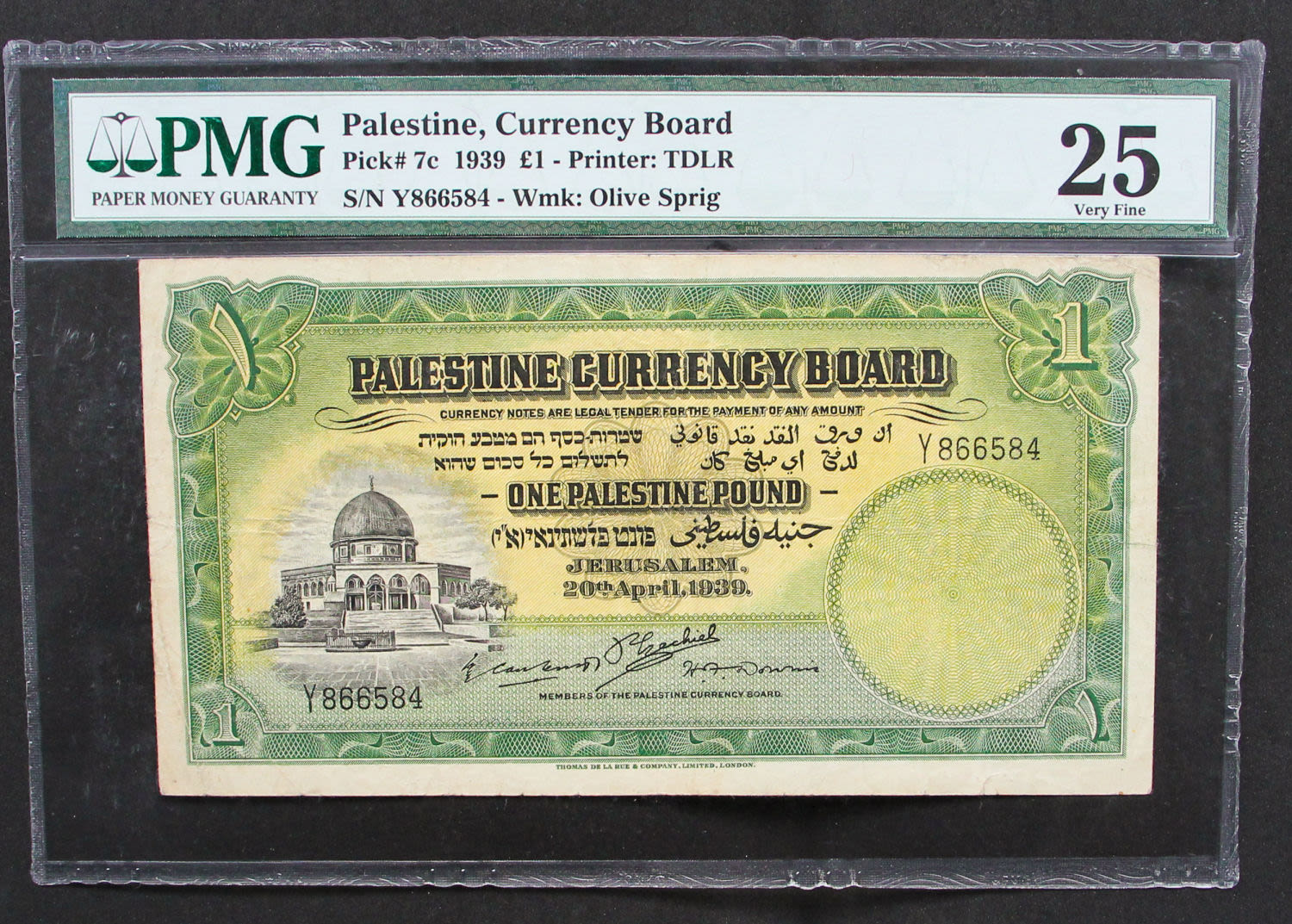 Palestine - 1 pound 1939. - 1 0