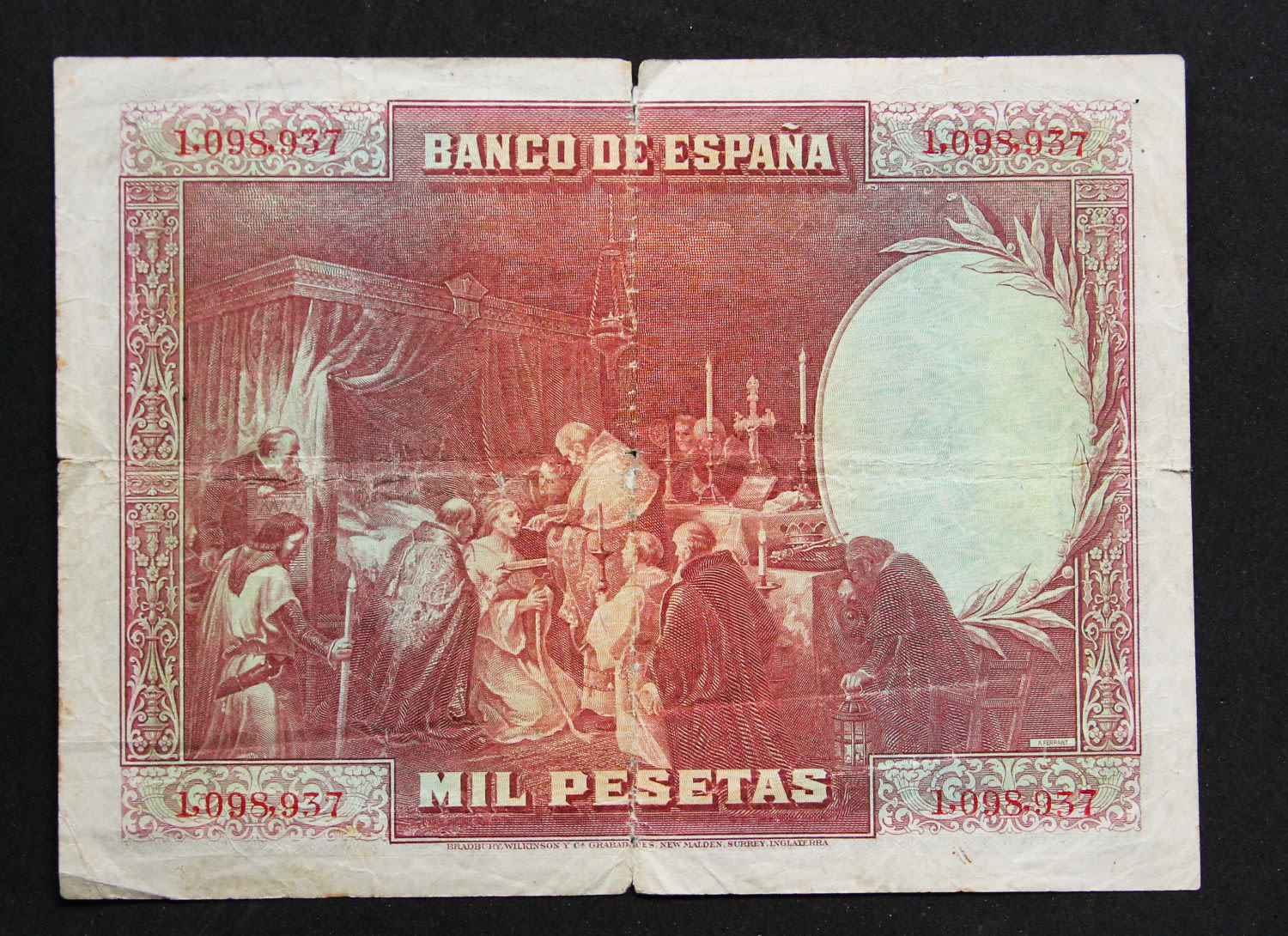 Spain - 1000 pesetas 1928 - 1 1