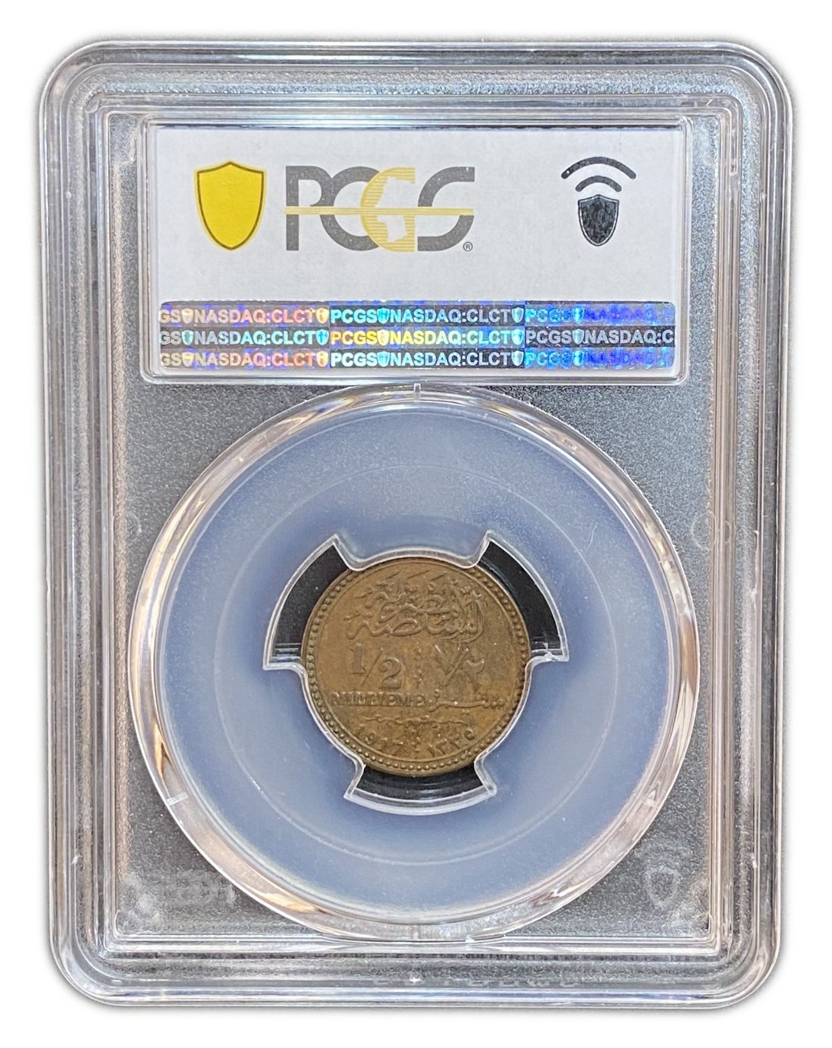 Egypt - 1/2 Mil 1917 - PCGS AU58
Late in the Ottoman period, many different currencies went into the ... - 1 3