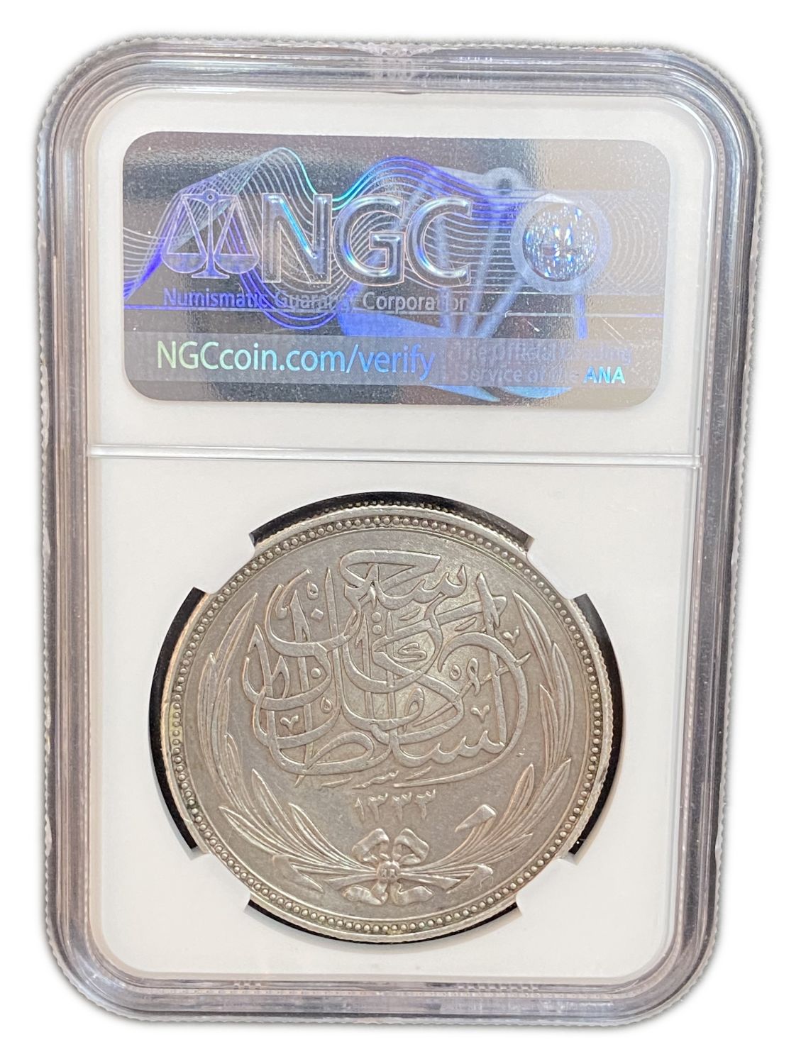 Egypt - 20 Piaster 1917 (AH1335) - NGC MS 62
Late in the Ottoman period, many different currencies ... - 1 3