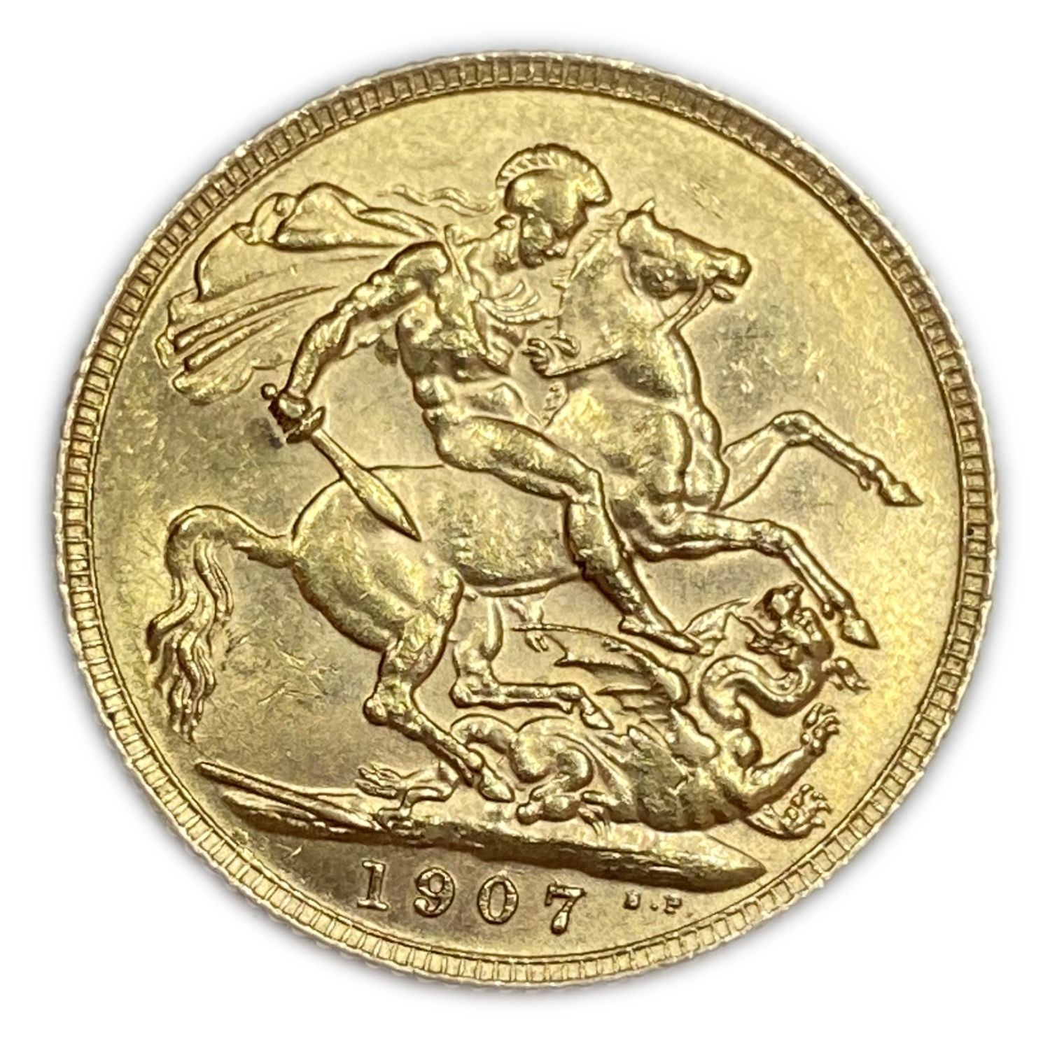 England / United Kingdom - Sovereign 1907 - Gold 917, 7.97g, 22 mm
This coin was discovered in a ...