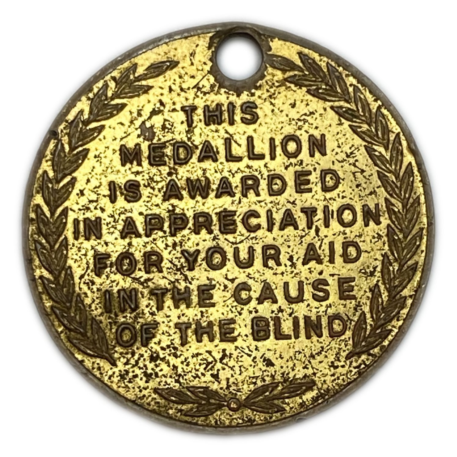 Judaica / Zionism - Appreciation token New York Gilt donation medallion of the National Association for the ... - 1 1