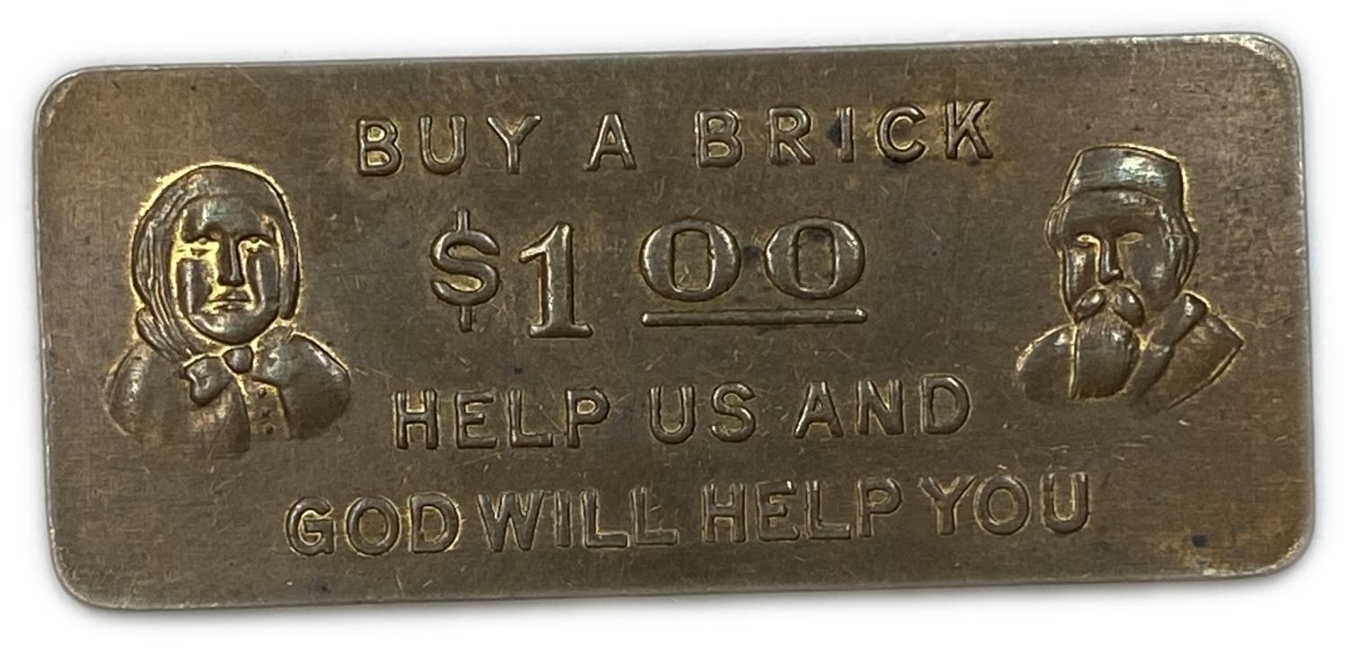 Judaica / Zionism - Donation token - Jewish aged home - USA - 20' - Rare.
donation tokens of $1 for ... - 1 0