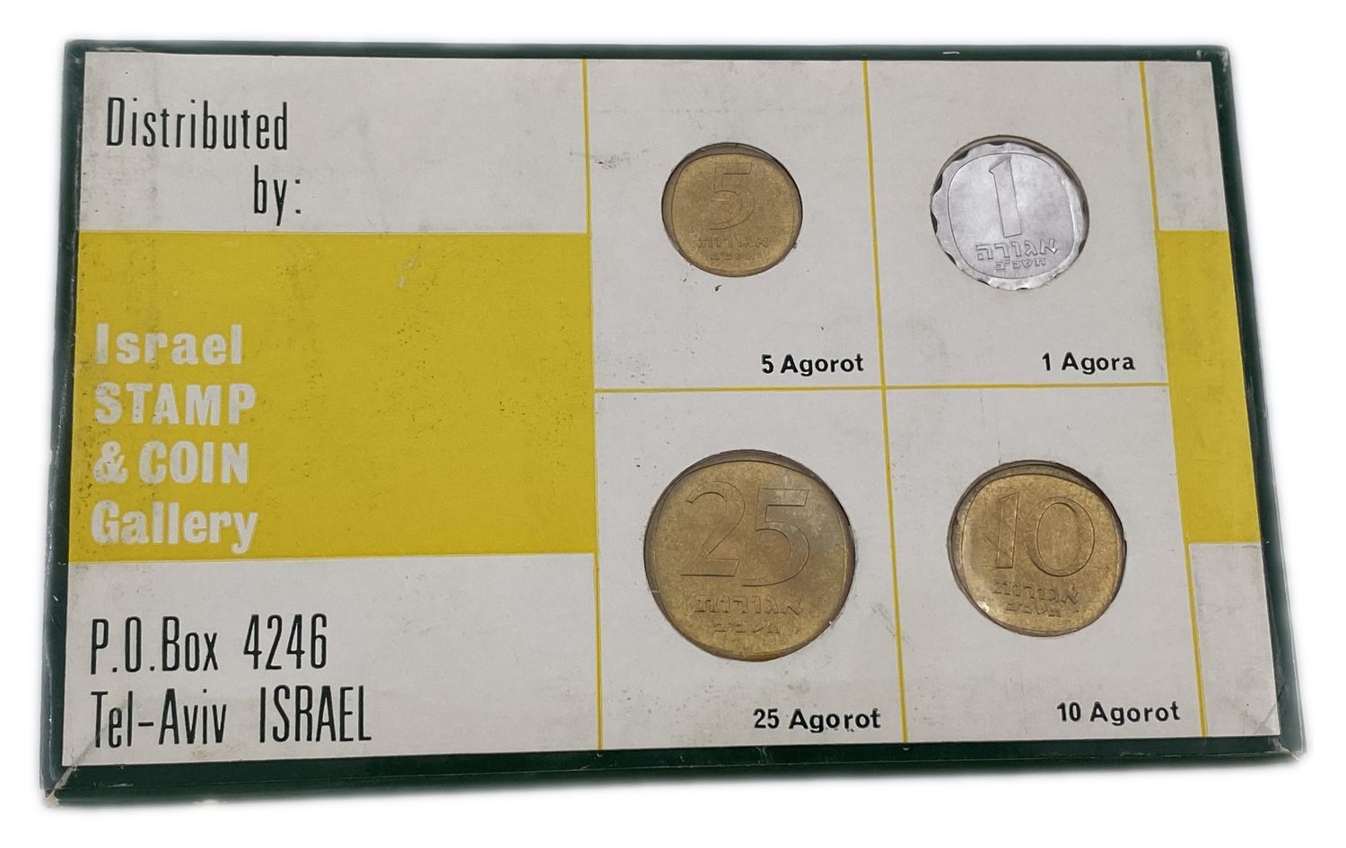 Israel - 4 sets of coins from the Lira series - The second series of coins of the State of Israel - 1, 5, 10, 25 ... - 1 2