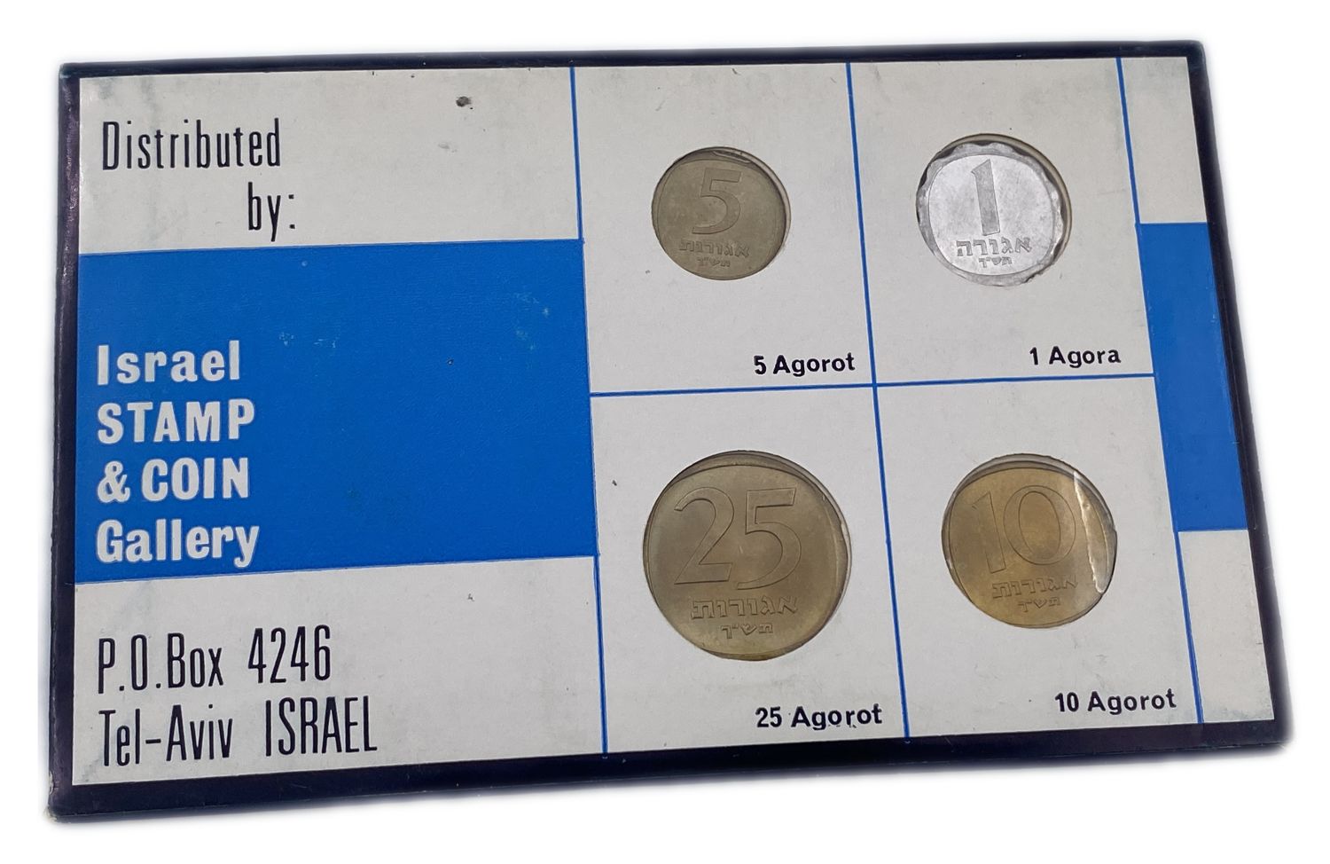 Israel - 4 sets of coins from the Lira series - The second series of coins of the State of Israel - 1, 5, 10, 25 ... - 1 8