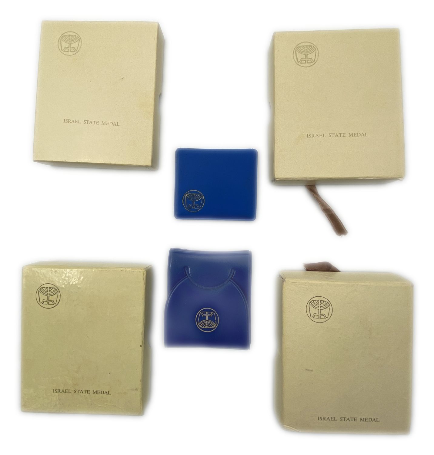 Israel - A collection of 6 items - 4 medals and 2 coins of the Government Coin and Medal Company.
...