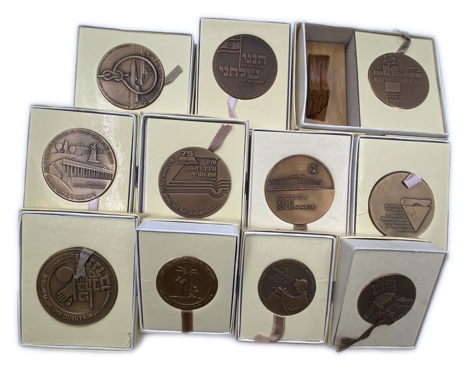 Israel - A collection of 11 medals from the Government Coins and Medals Company.
Different years and ...