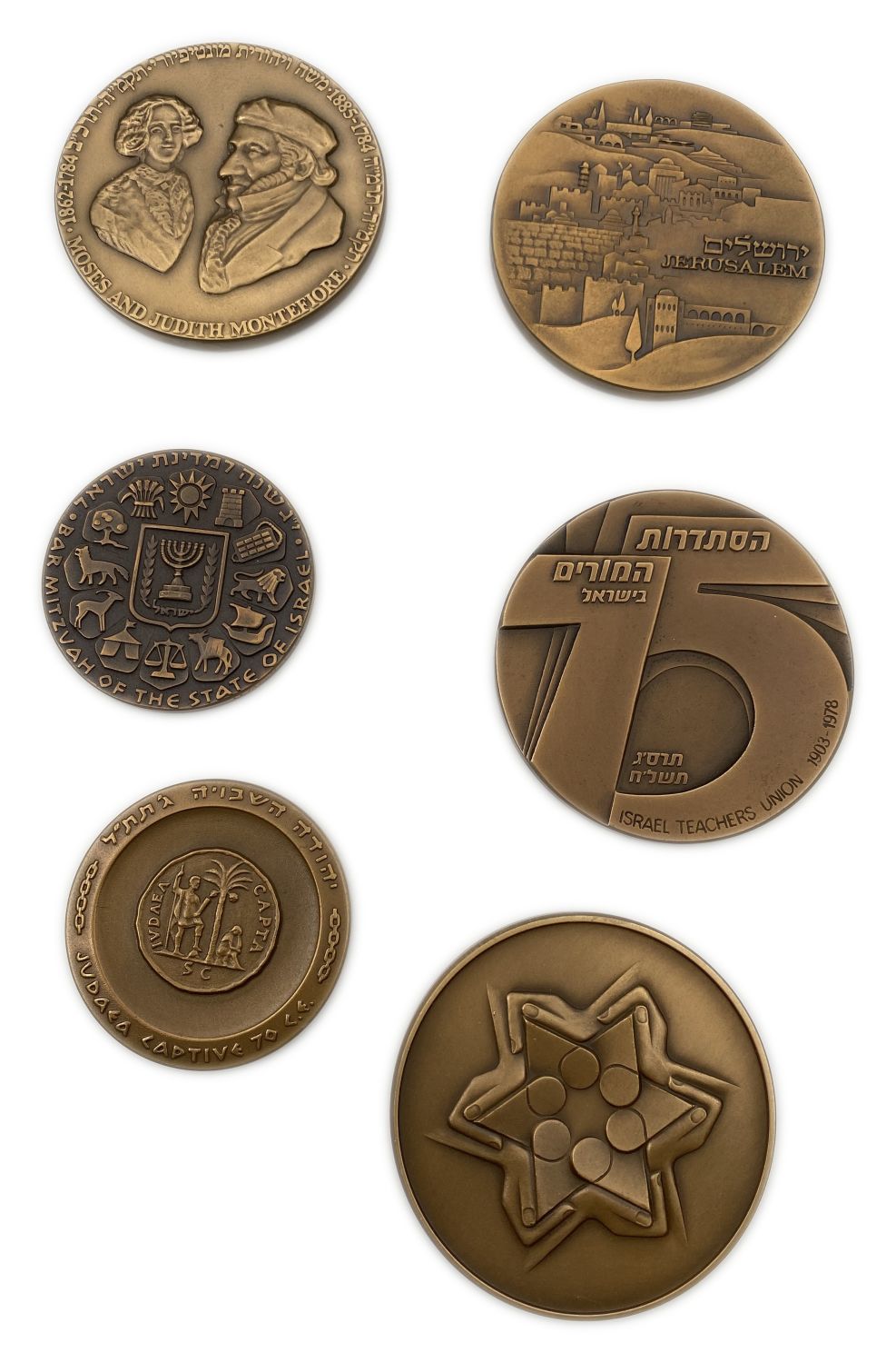 Israel - A collection of 11 medals from the Government Coins and Medals Company.
Different years and ... - 1 4