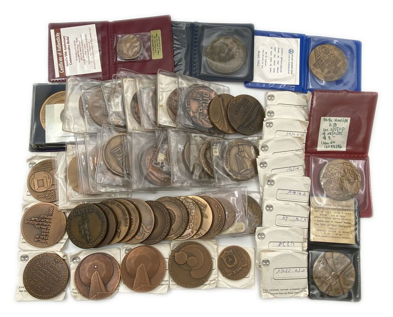 "Israel - Lot of 62 medals.
Coins of the Government Company for Coins and Medals. ...