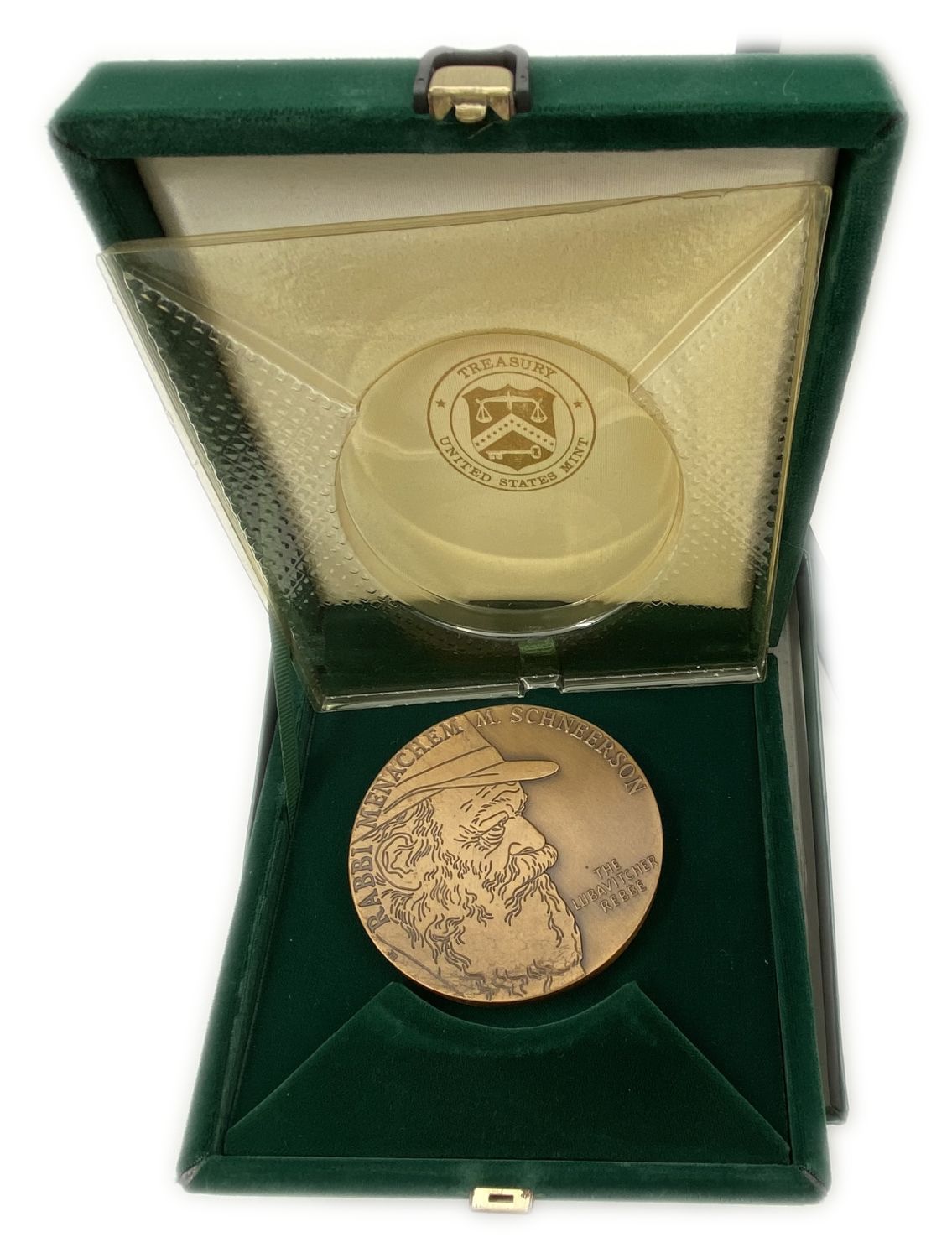 Judaica / Zionism - Rabbi Menachem M. Schneerson Bronze Memorial Medal 1994 - USA
This medal ... - 1 0