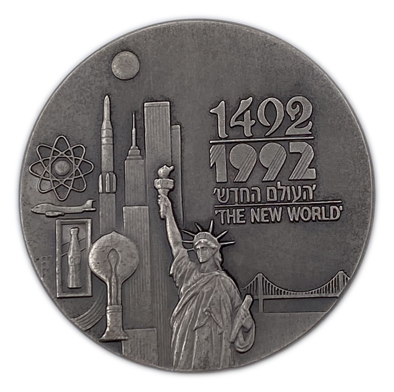 "500th Anniversary of the Discovery of America - 70mm Bronze Medal - 999 silver, 60 g, 50 mm.
... - 1 0