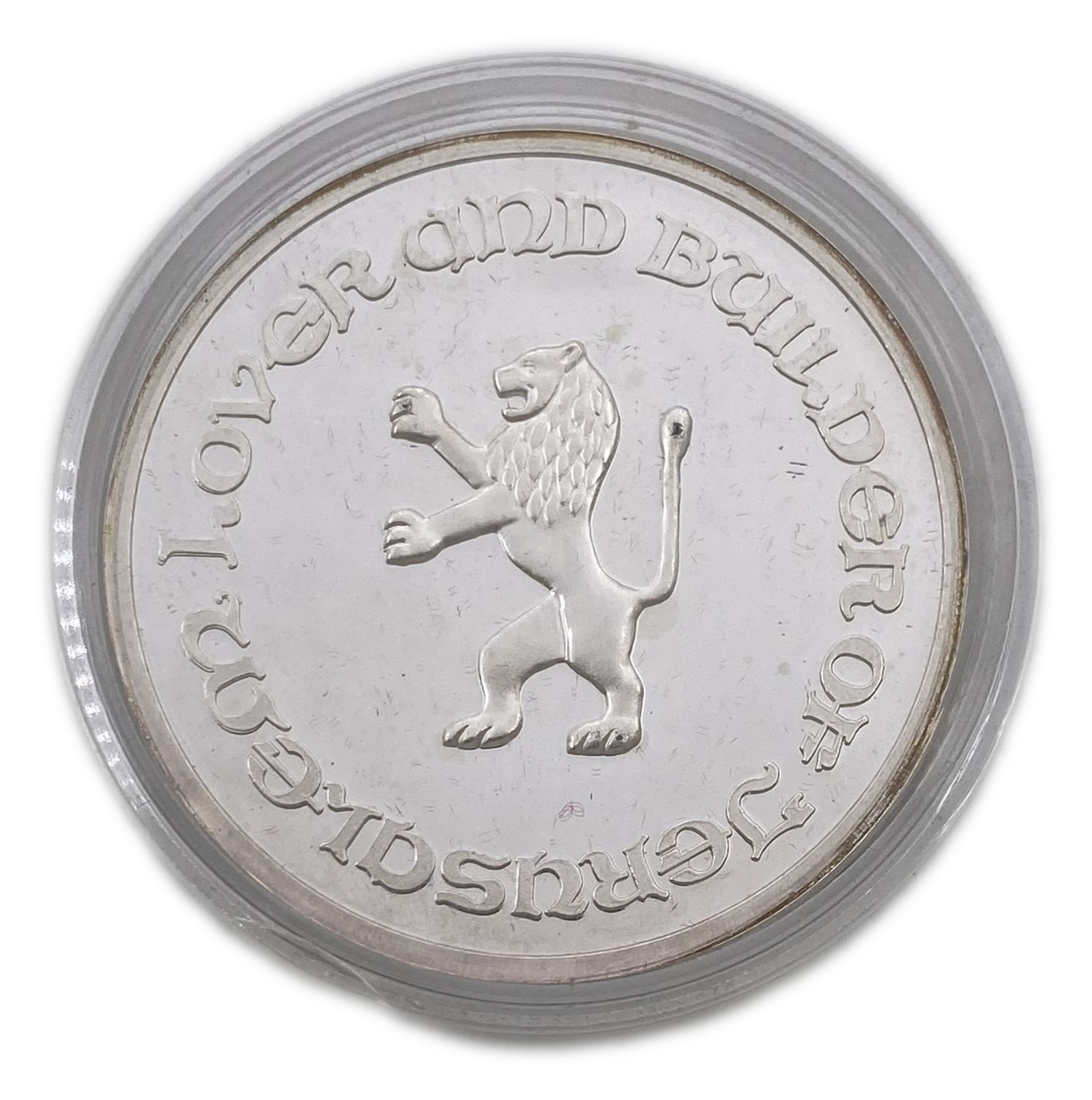 Israel - Teddy Kollek - Official Medal 2002/5762 - Silver 925 , 62.2 g , 50 mm.
Medal in honor of ... - 1 1