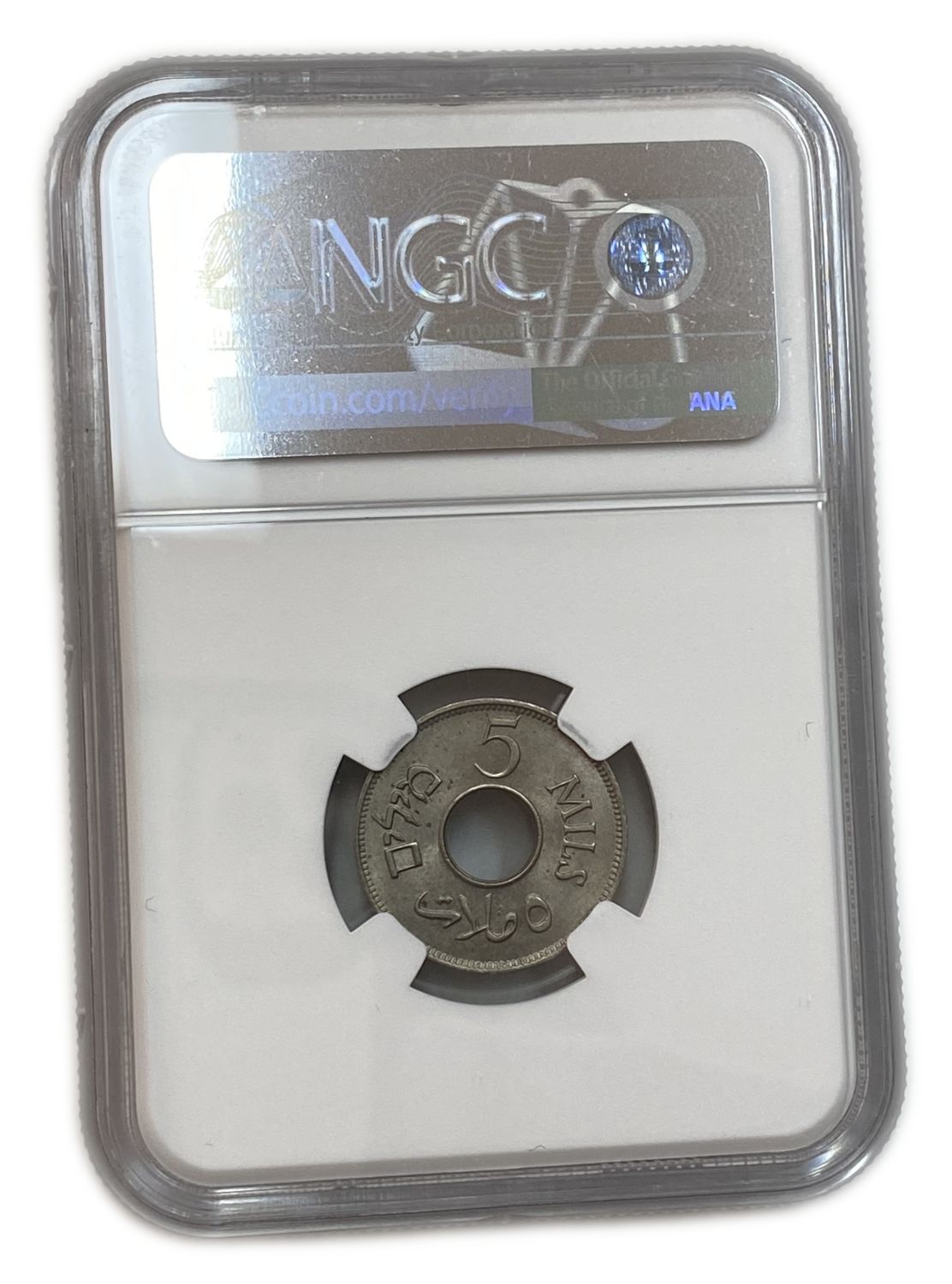 Palestine - 5 Mils 1941 - NGC 64 - UNC
MIL, was the Hebrew name of the coin that was legal in Israel ... - 1 3