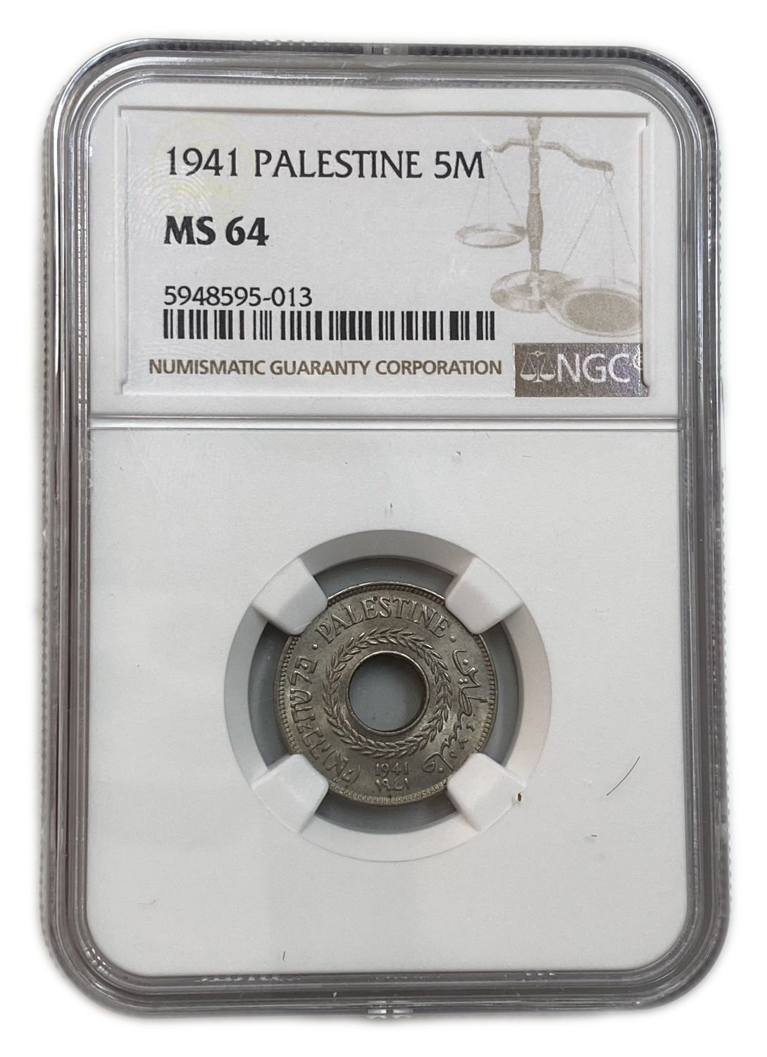 Palestine - 5 Mils 1941 - NGC 64 - UNC
MIL, was the Hebrew name of the coin that was legal in Israel ... - 1 2
