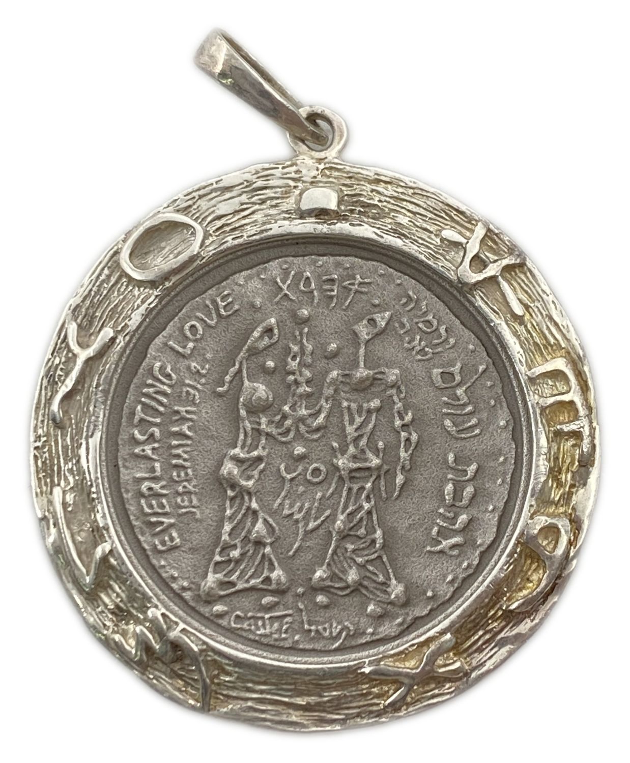 Israel - Searchers for the Messiah & Everlasting Love - Silver 999 , 10 g (Including scope - 15.7 g) , 26 ... - 1 4