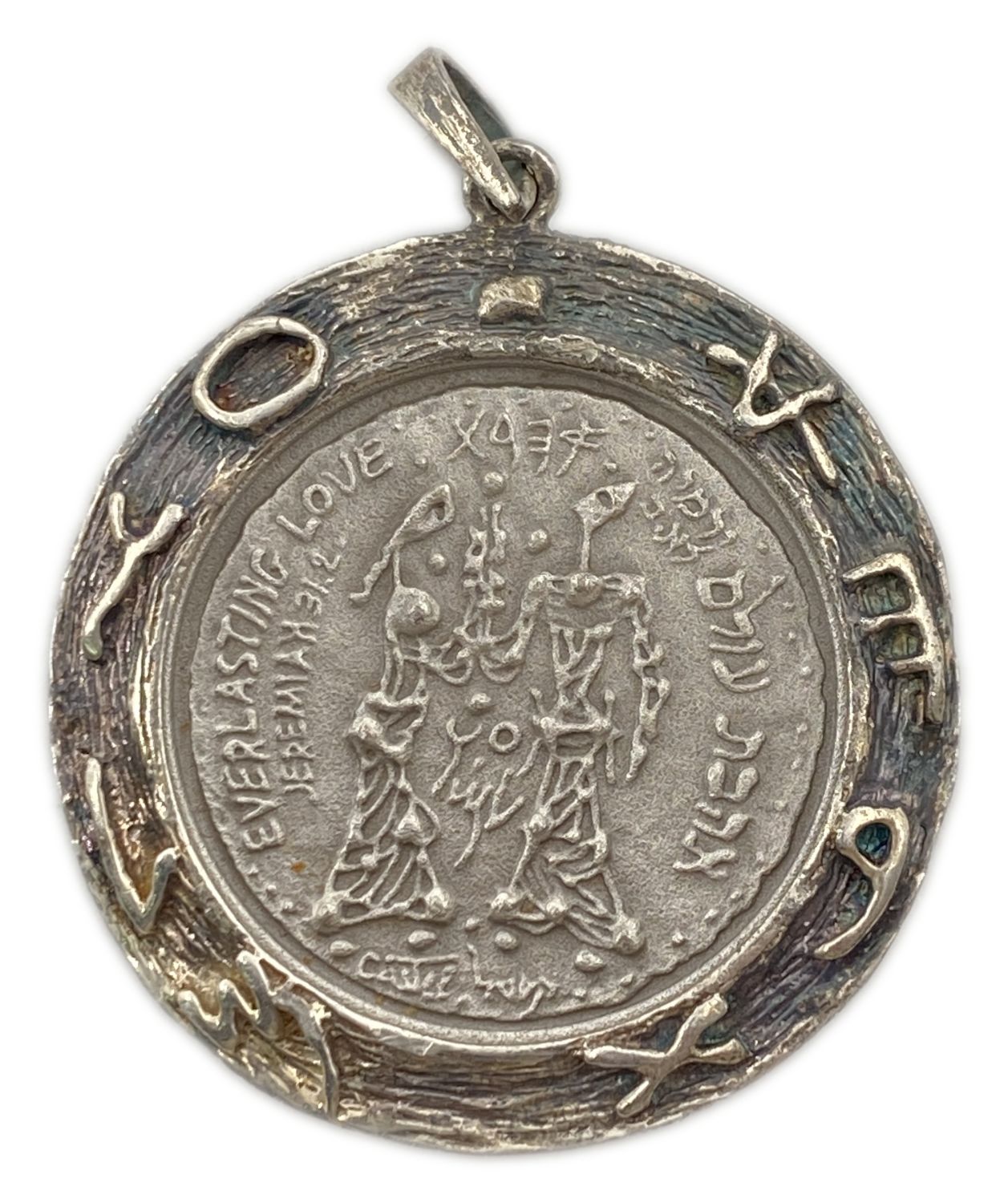 Israel - Searchers for the Messiah & Everlasting Love - Silver 999 , 10 g (Including scope - 15.7 g) , 26 ... - 1 2