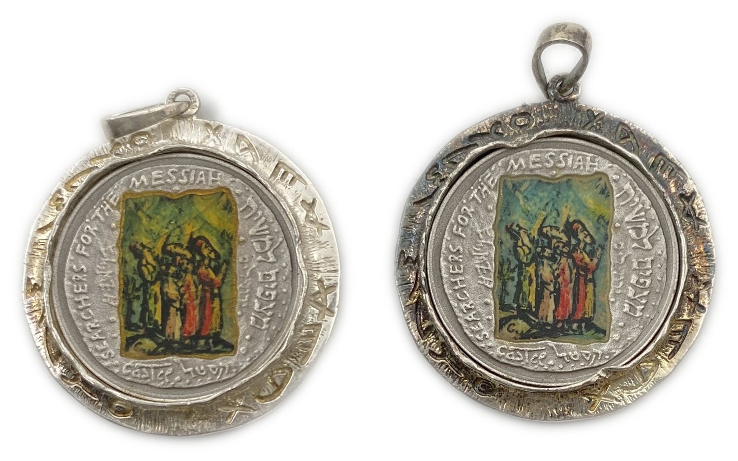 Israel - Searchers for the Messiah & Everlasting Love - Silver 999 , 10 g (Including scope - 15.7 g) , 26 ... - 1 0