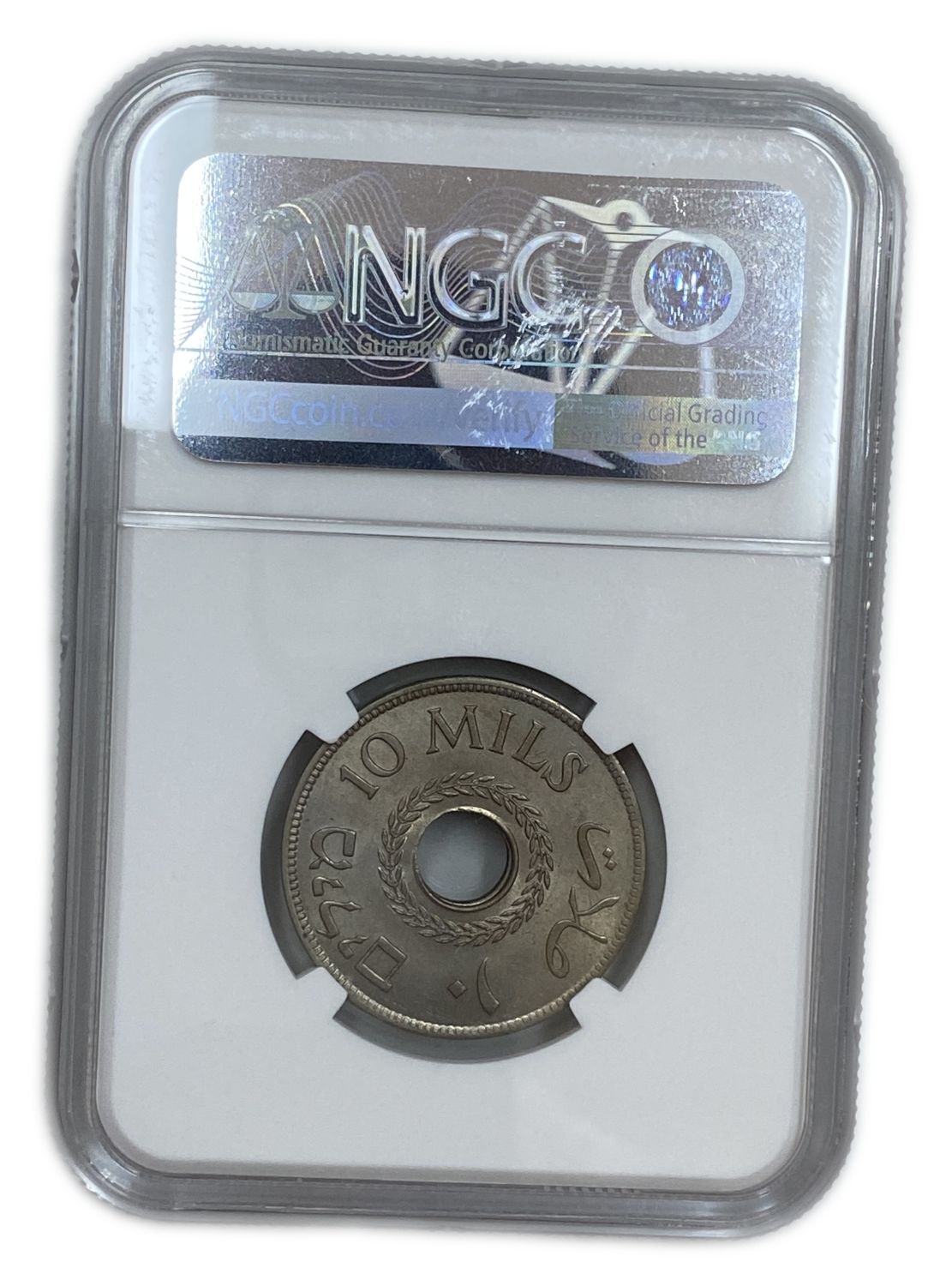 Palestine - 10 Mils 1942 - NGC 63 - UNC
MIL, was the Hebrew name of the coin that was legal in ... - 1 3