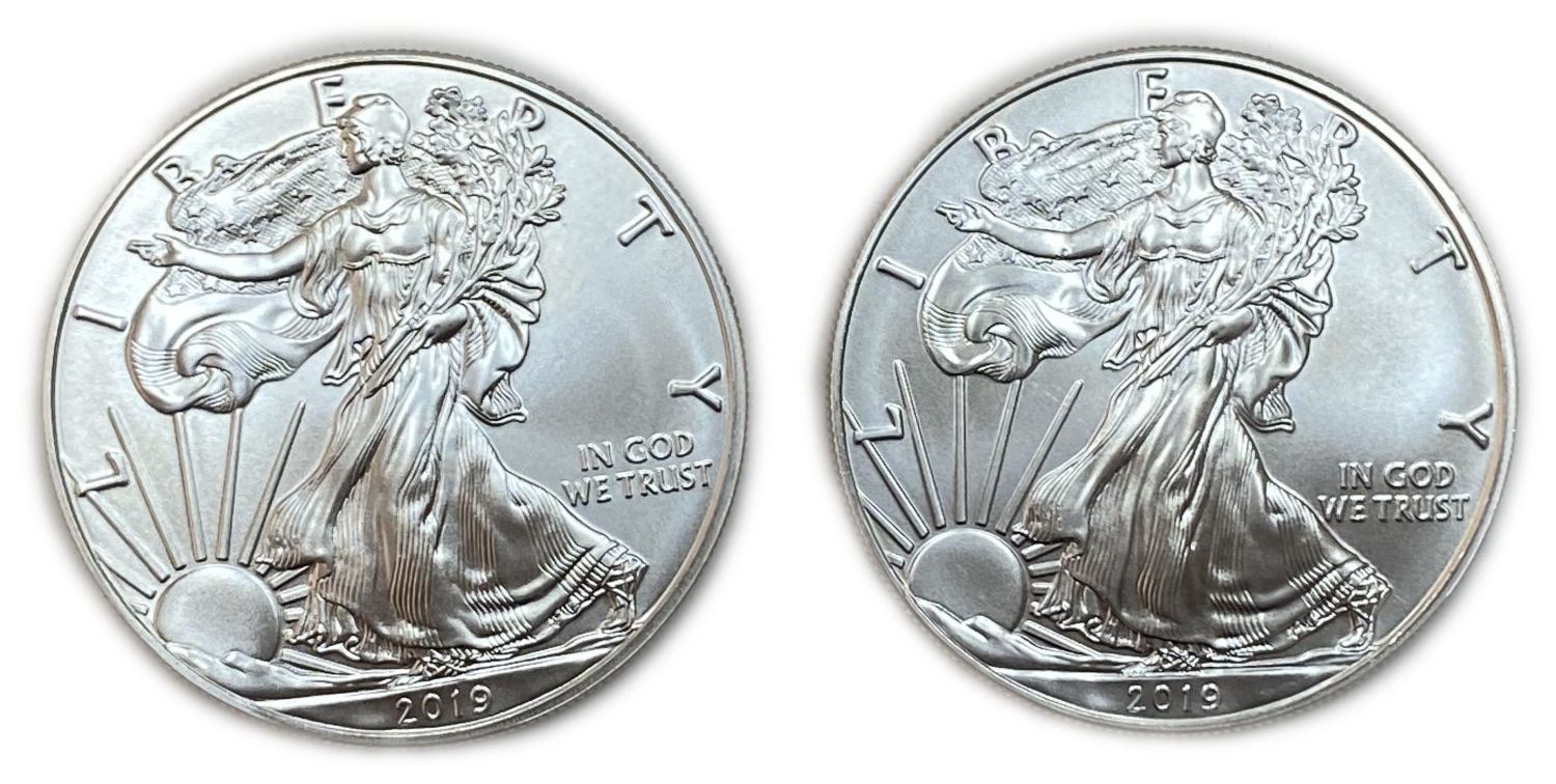 US - Pair coins of 1 DOllar 2019 - "Walking Librety - Silver Eagle" - UNC
American Eagle ... - 1 0