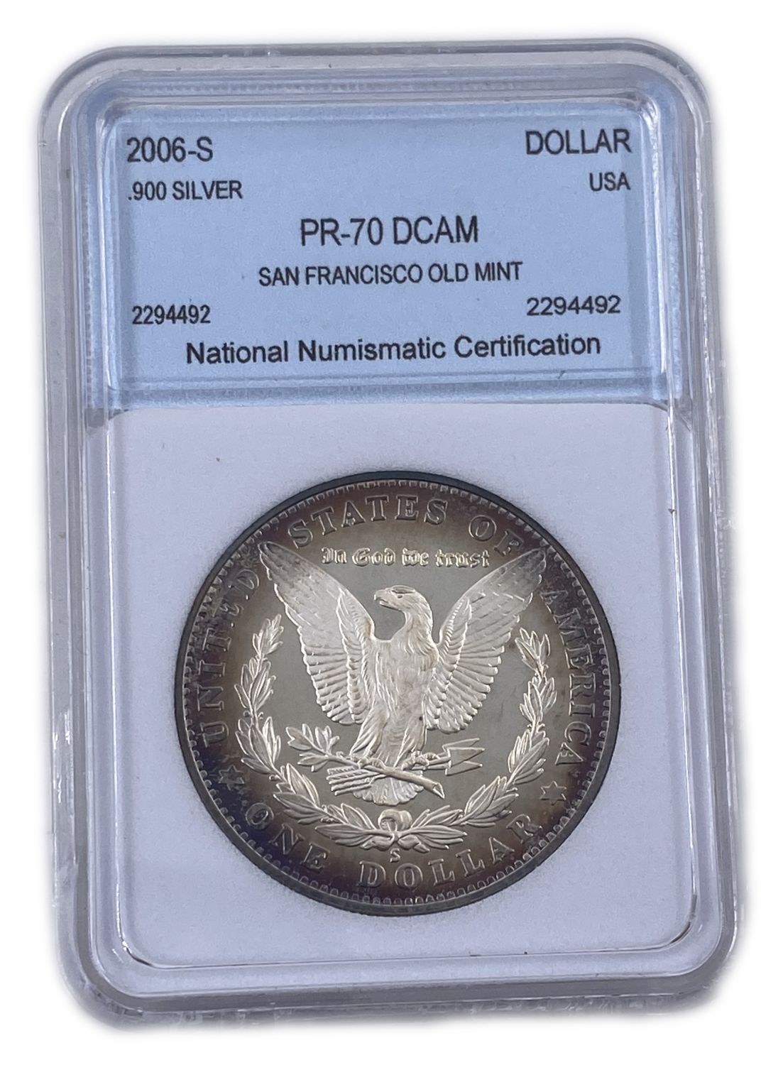 USA - 1 Dollar 2006-S - PROOF coin bearing the old coin mintage in San Francisco - UNC
Silver ... - 1 2