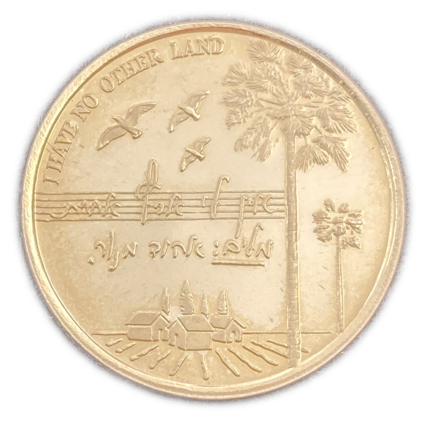 ISRAEL - EHUD MANOR - Official Medal, 2006 - Gold 585 , 17g , 30.5 mm
Only 120 units were issued ... - 1 1