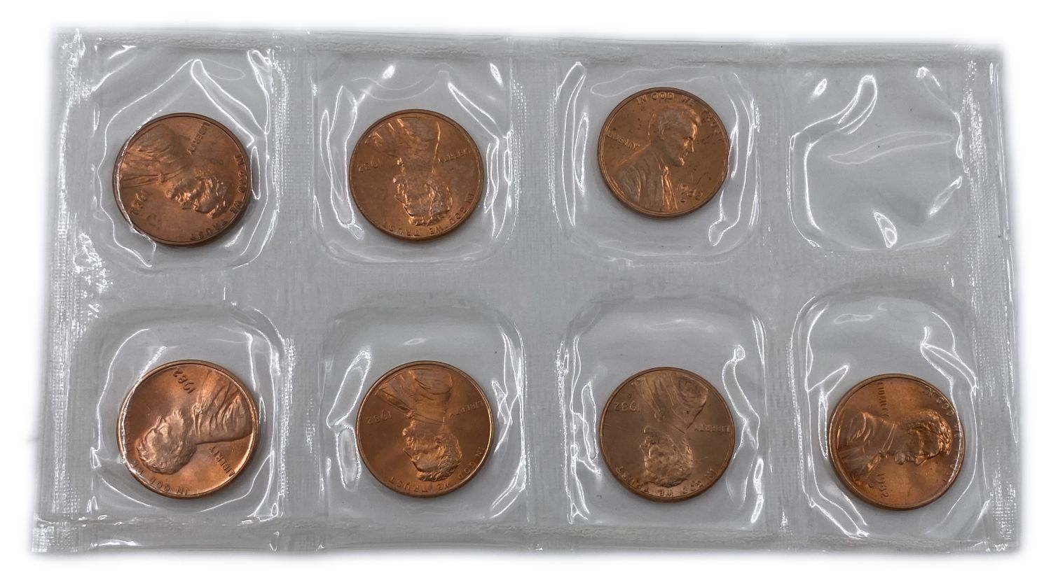 USA - Lot of 8 different coin sets in luxury and original cases - New Conditions (UNC) - 1970s and 1980s - 1 4